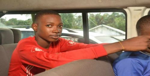 One of the Released Students (Picture Credit: Vanguard)